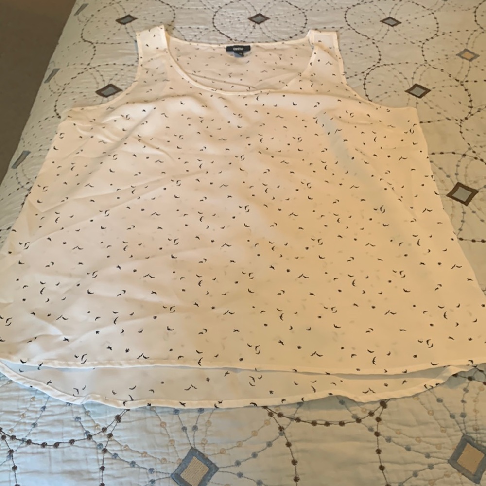 Mossimo Women’s Large Tank Too, bird print, so cute